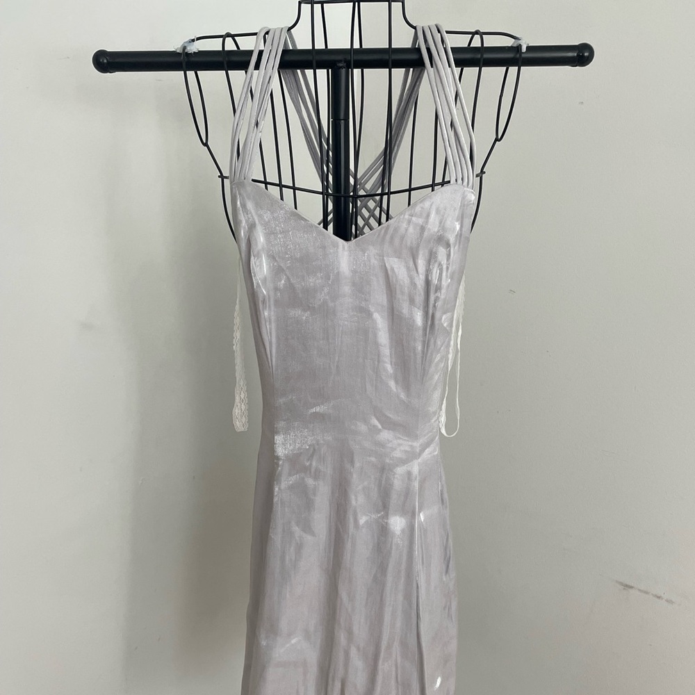 Roberta Silver Mini Dress